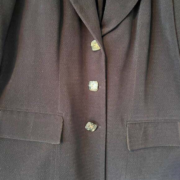 Navy Blue Designer Tailor-Made One-Of-A-Kind Women's Pant Suit! - Picture 3 of 14